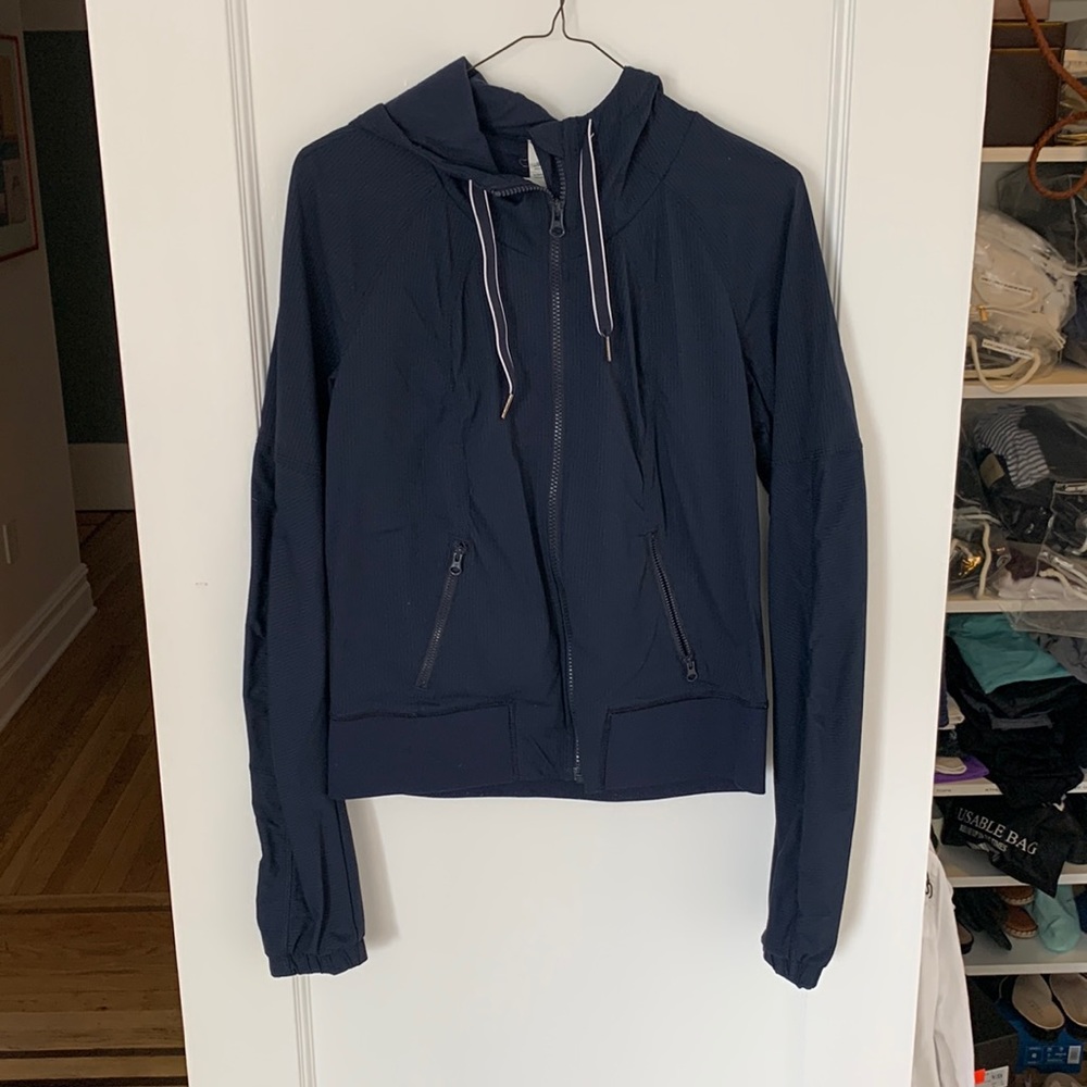 Blue lululemon lined athletic jacket